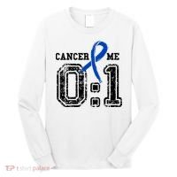 Blue Ribbon Cancer 0:1 Awareness Survivor Long Sleeve Shirt thumb 0
