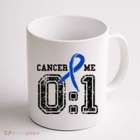 Blue Ribbon Cancer 0:1 Awareness Survivor Coffee Mug thumb 1