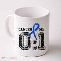 Blue Ribbon Cancer 0:1 Awareness Survivor Coffee Mug thumb 0