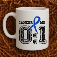 Blue Ribbon Cancer 0:1 Awareness Survivor Coffee Mug thumb 2