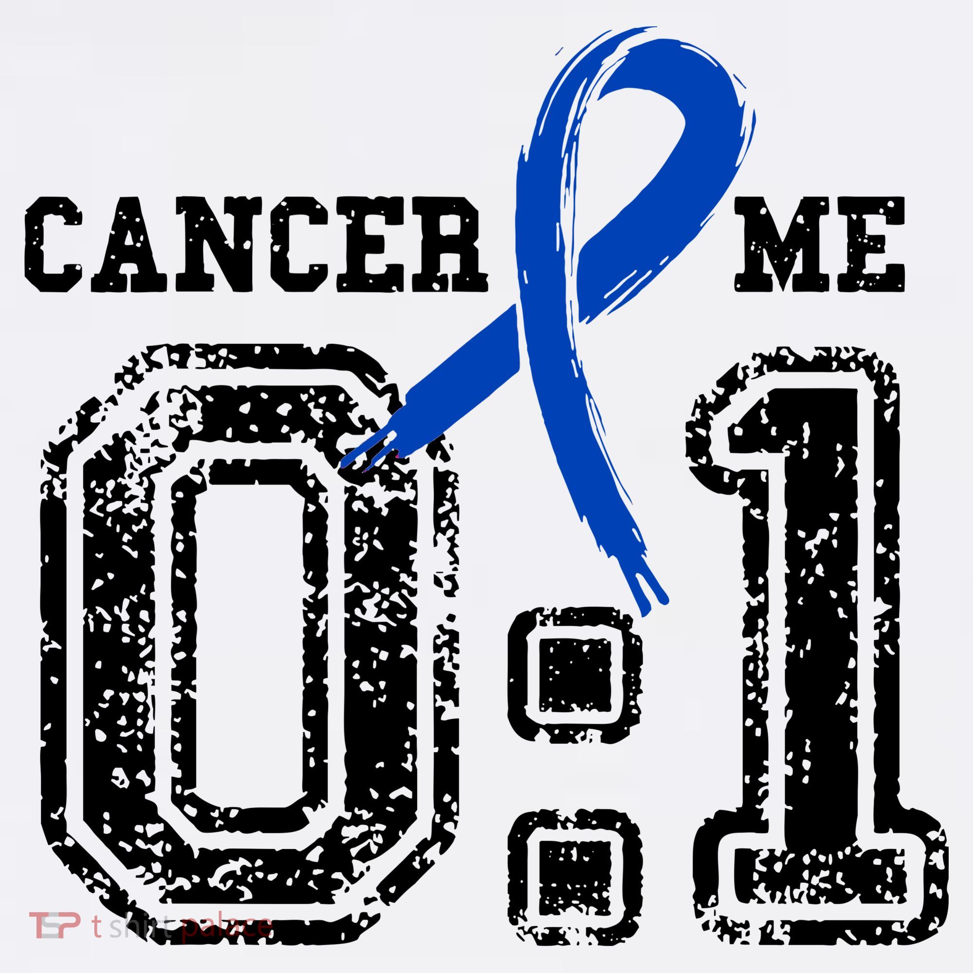 Blue Ribbon Cancer 0:1 Awareness Survivor Women's Tank Top