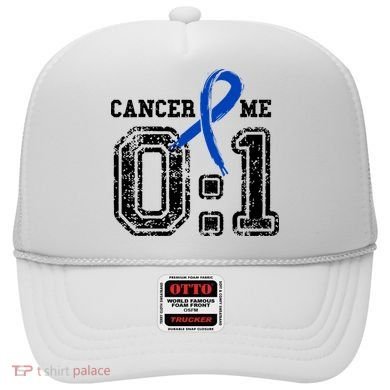 Blue Ribbon Cancer 0:1 Awareness Survivor Hat