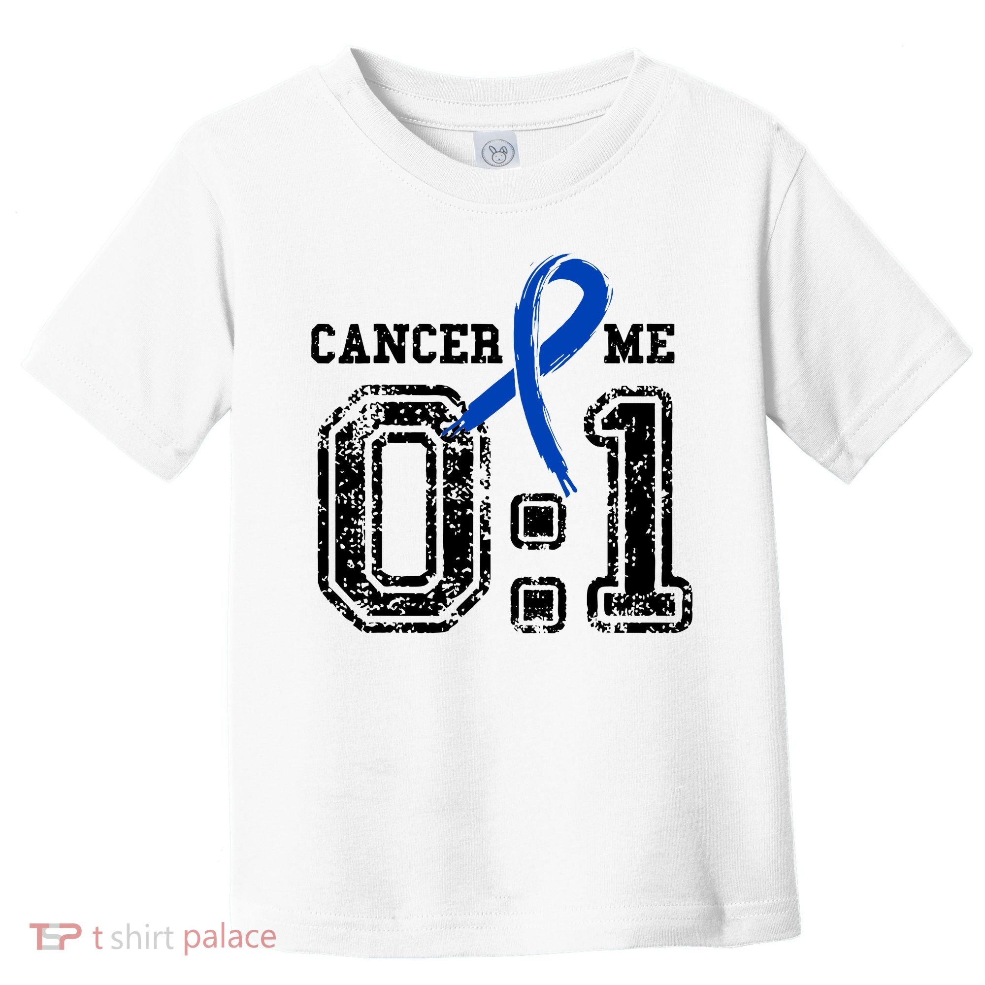 Blue Ribbon Cancer 0:1 Awareness Survivor Toddler T-Shirt
