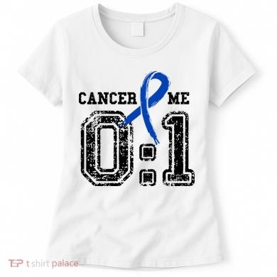 Blue Ribbon Cancer 0:1 Awareness Survivor Women's T-Shirt