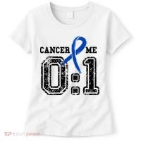Blue Ribbon Cancer 0:1 Awareness Survivor Women's T-Shirt thumb 0