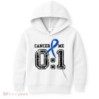 Blue Ribbon Cancer 0:1 Awareness Survivor Kids Hoodie thumb 0