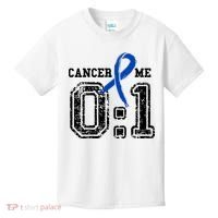 Blue Ribbon Cancer 0:1 Awareness Survivor Kids T-Shirt thumb 0
