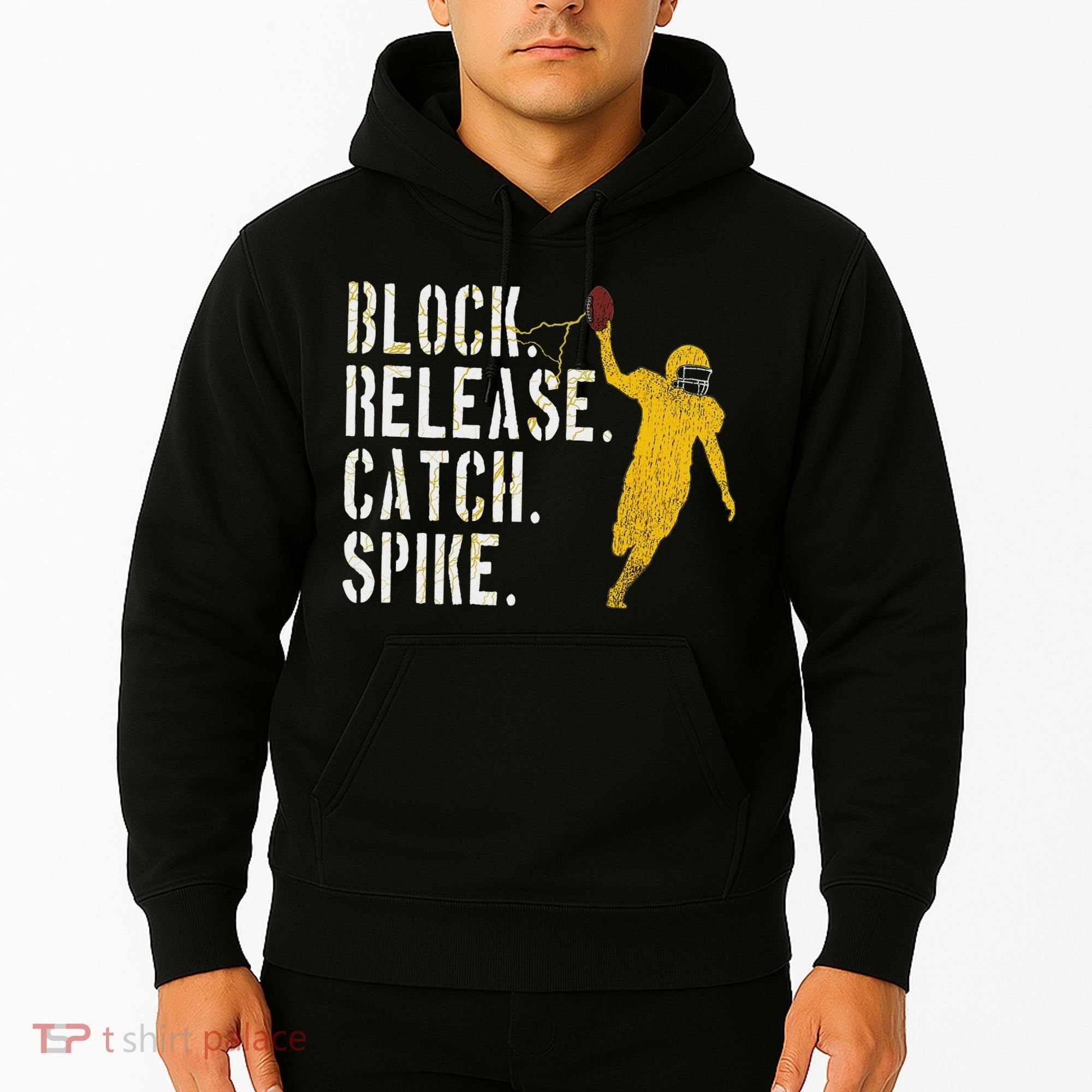 Block Release Catch Spike National Tight End Day Hoodie