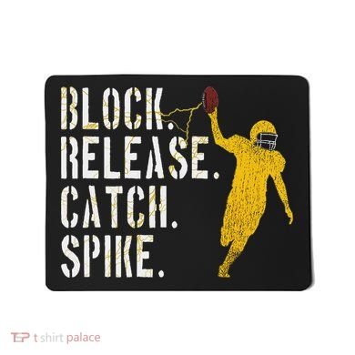 Block Release Catch Spike National Tight End Day Mousepad