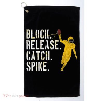 Block Release Catch Spike National Tight End Day Golf Towel