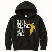 Block Release Catch Spike National Tight End Day Kids Hoodie thumb 0