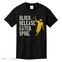 Block Release Catch Spike National Tight End Day Kids T-Shirt thumb 0