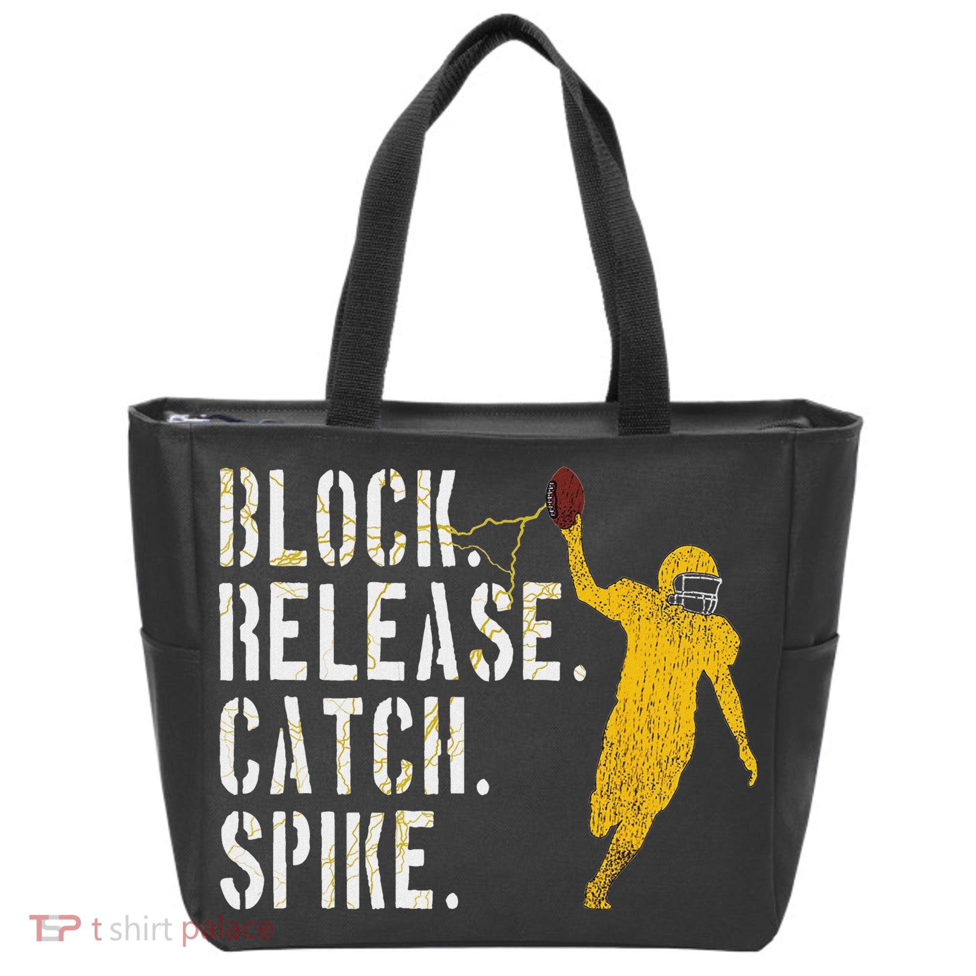 Block Release Catch Spike National Tight End Day Tote Bag