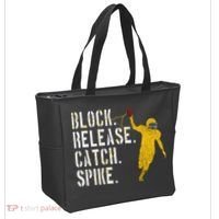 Block Release Catch Spike National Tight End Day Tote Bag thumb 2