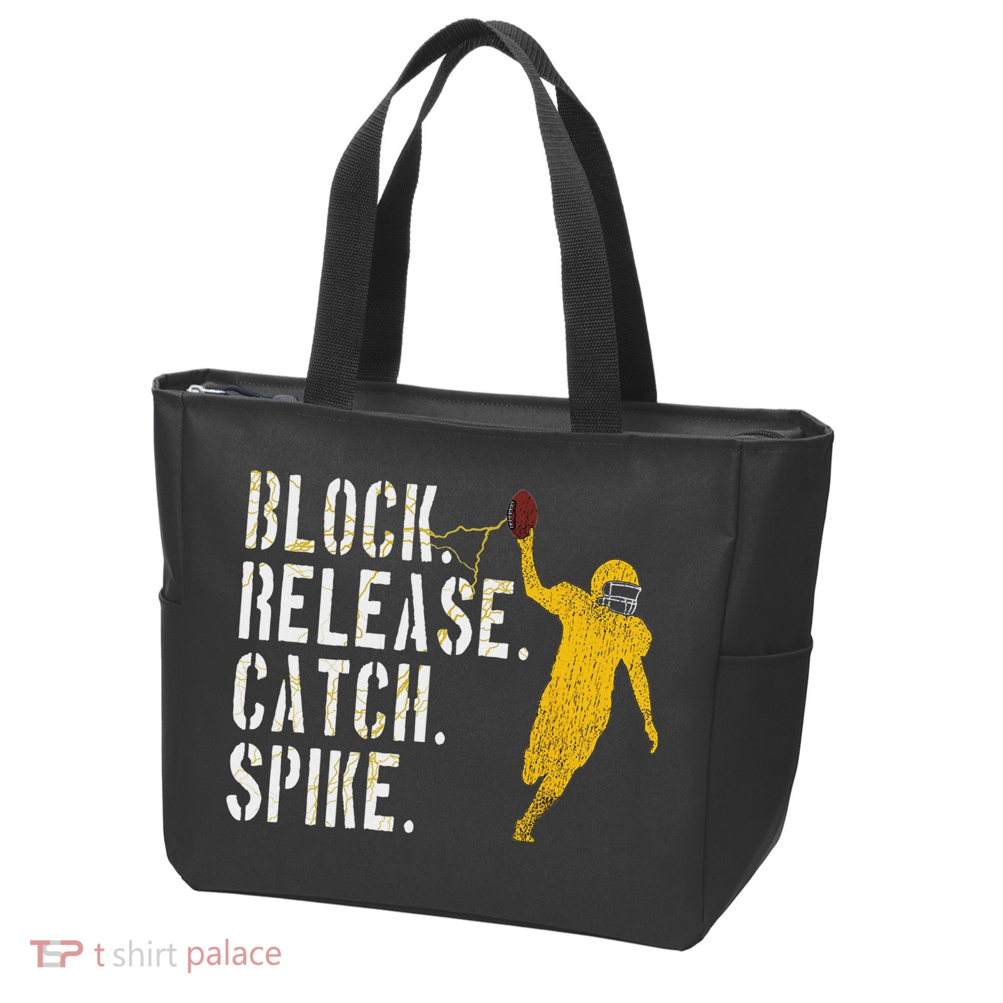 Block Release Catch Spike National Tight End Day Tote Bag