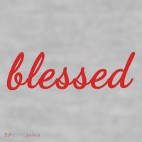 Blessed Red Christian Ladies PosiCharge Tri-Blend Wicking Tank thumb 2