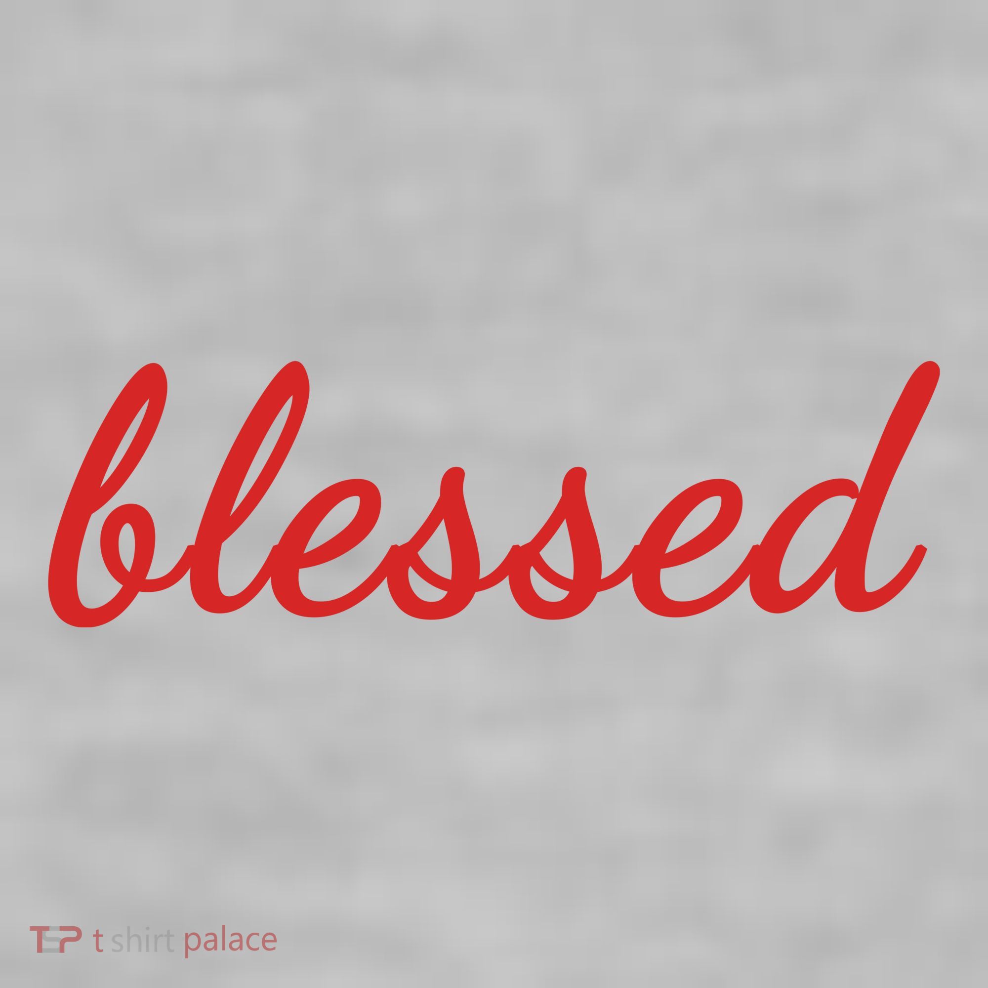 Blessed Red Christian Ladies PosiCharge Tri-Blend Wicking Tank