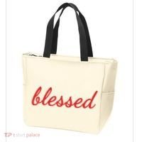Blessed Red Christian Tote Bag thumb 3