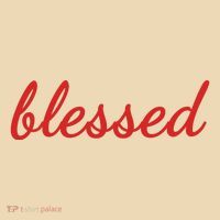 Blessed Red Christian Tote Bag thumb 4