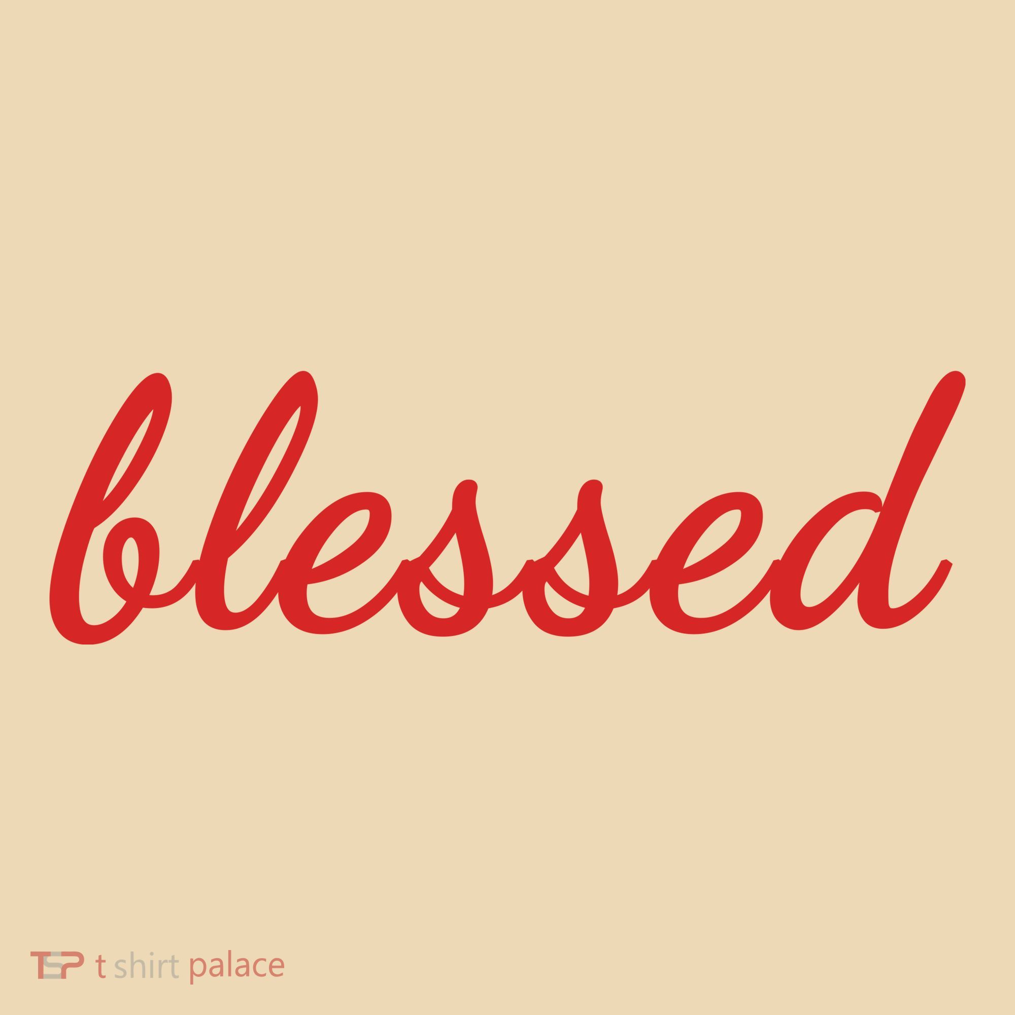 Blessed Red Christian Tote Bag