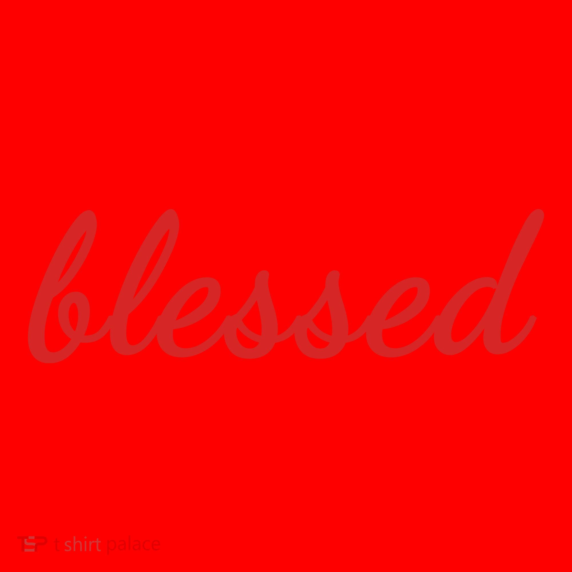 Blessed Red Christian Santa Hat