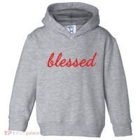 Blessed Red Christian Toddler Hoodie thumb 0