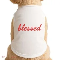 Blessed Red Christian Doggie Tank thumb 0