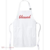 Blessed Red Christian Apron thumb 0