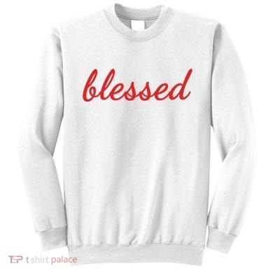 Blessed Red Christian Sweatshirt