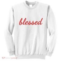 Blessed Red Christian Sweatshirt thumb 0