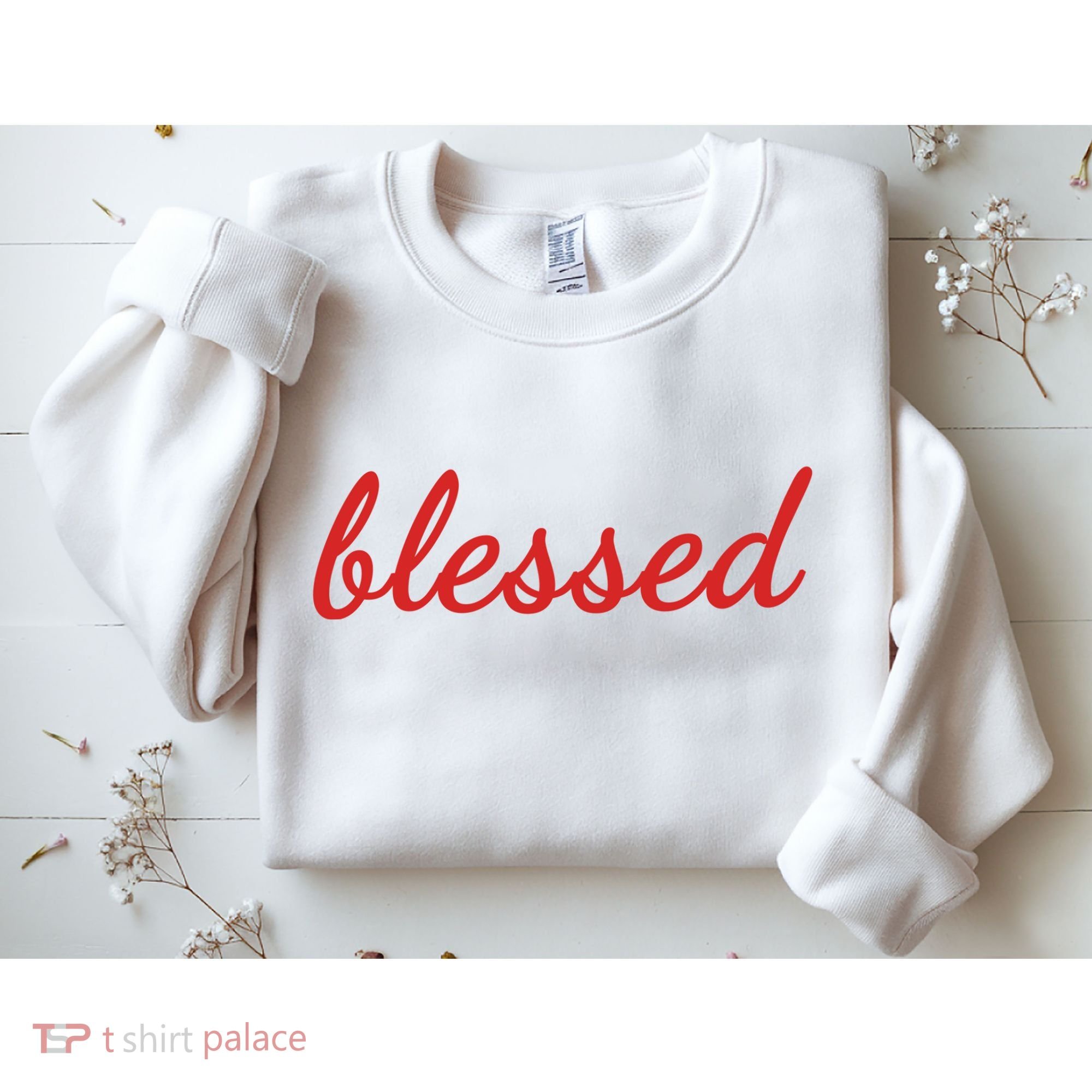 Blessed Red Christian Sweatshirt