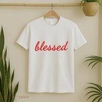 Blessed Red Christian T-Shirt thumb 2