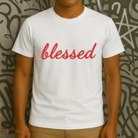 Blessed Red Christian T-Shirt thumb 3