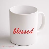 Blessed Red Christian Coffee Mug thumb 1