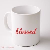 Blessed Red Christian Coffee Mug thumb 0