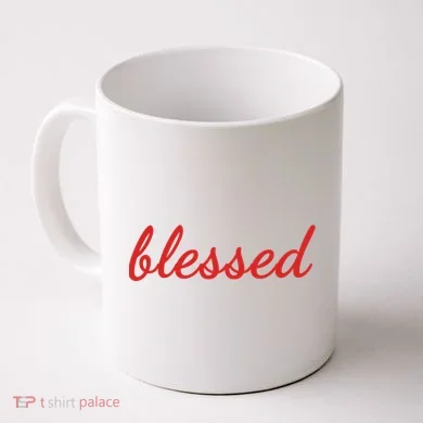 Blessed Red Christian Coffee Mug