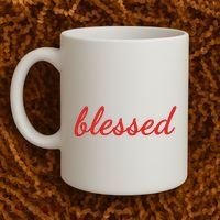 Blessed Red Christian Coffee Mug thumb 2
