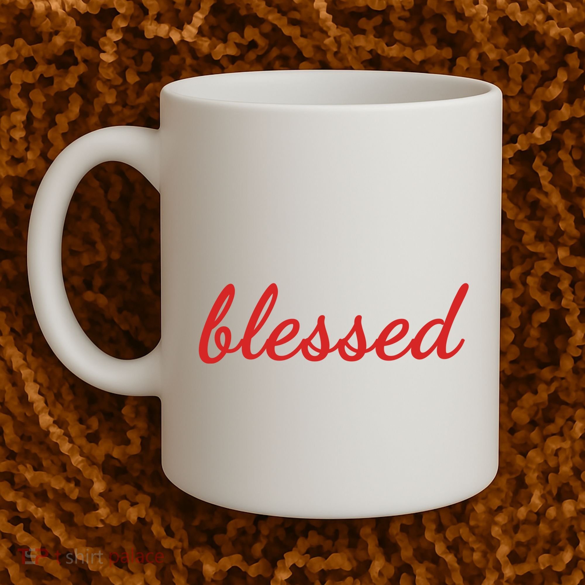 Blessed Red Christian Coffee Mug