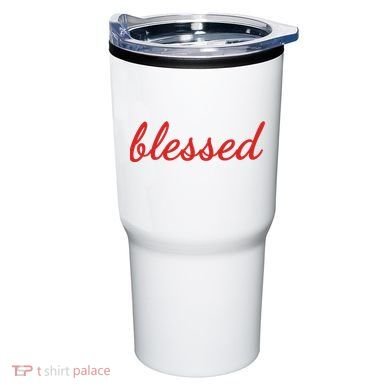 Blessed Red Christian Tumbler