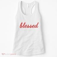 Blessed Red Christian Women's Tank Top thumb 0