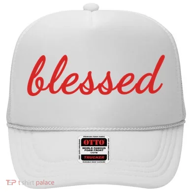 Blessed Red Christian Hat