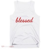 Blessed Red Christian Tank Top thumb 0