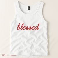 Blessed Red Christian Tank Top thumb 2