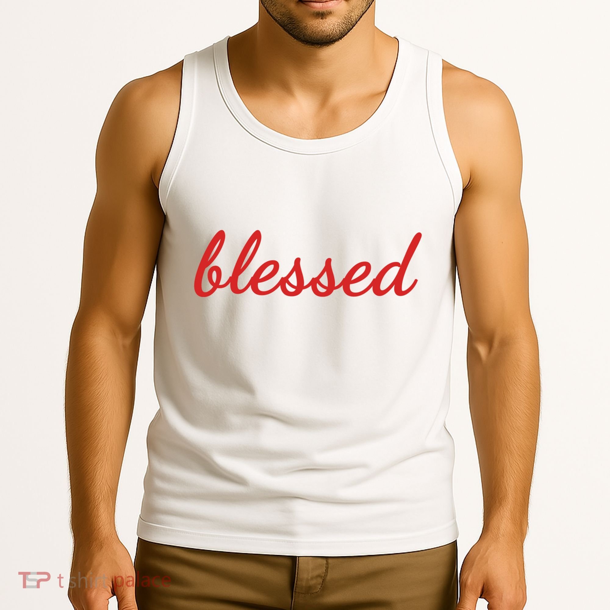 Blessed Red Christian Tank Top