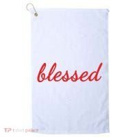 Blessed Red Christian Golf Towel thumb 0