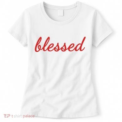 Blessed Red Christian Women's T-Shirt