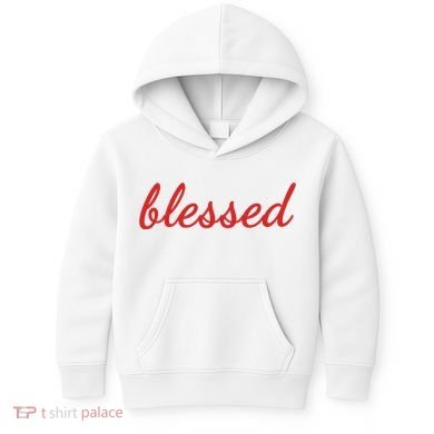 Blessed Red Christian Kids Hoodie