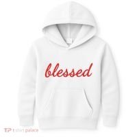 Blessed Red Christian Kids Hoodie thumb 0