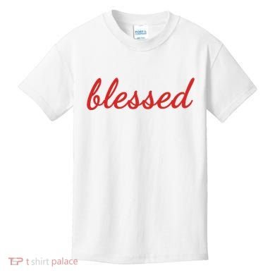 Blessed Red Christian Kids T-Shirt