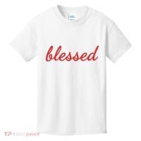 Blessed Red Christian Kids T-Shirt thumb 0